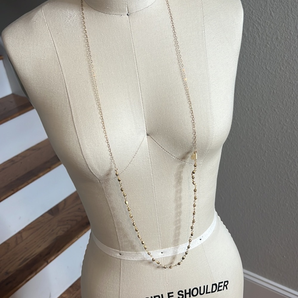 LOVE POPPY JEWELS Long Gold Plated Ball Necklace​​​​​​​​​ - Picture 4 of 10